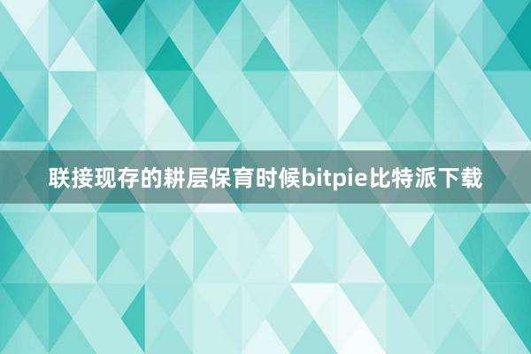 联接现存的耕层保育时候bitpie比特派下载