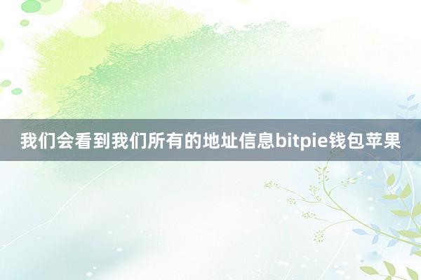 我们会看到我们所有的地址信息bitpie钱包苹果