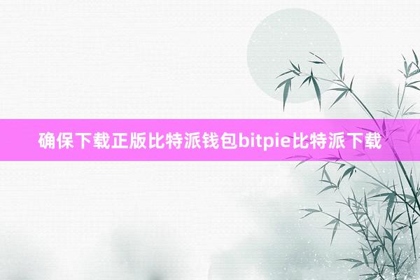 确保下载正版比特派钱包bitpie比特派下载