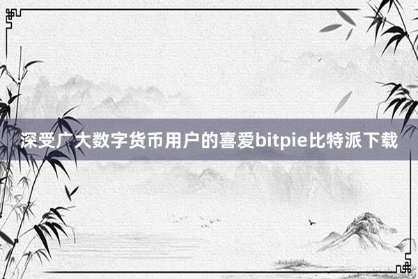 深受广大数字货币用户的喜爱bitpie比特派下载