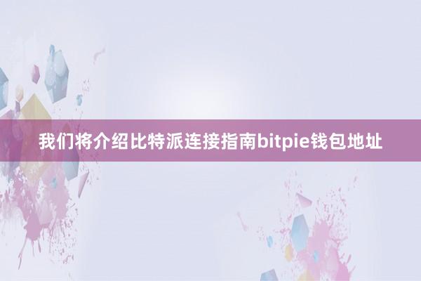 我们将介绍比特派连接指南bitpie钱包地址