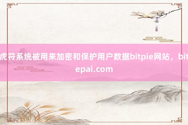 虎符系统被用来加密和保护用户数据bitpie网站，bitepai.com