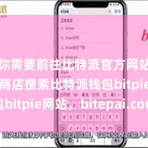 你需要前往比特派官方网站或者应用商店搜索比特派钱包bitpie网站，bitepai.com