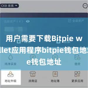 用户需要下载Bitpie wallet应用程序bitpie钱包地址