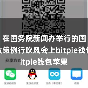 在国务院新闻办举行的国务院政策例行吹风会上bitpie钱包苹果