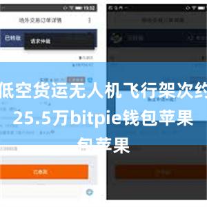 低空货运无人机飞行架次约25.5万bitpie钱包苹果