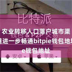 农业转移人口落户城市渠道进一步畅通bitpie钱包地址