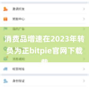 消费品增速在2023年转负为正bitpie官网下载