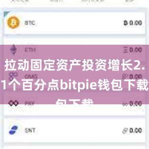 拉动固定资产投资增长2.1个百分点bitpie钱包下载